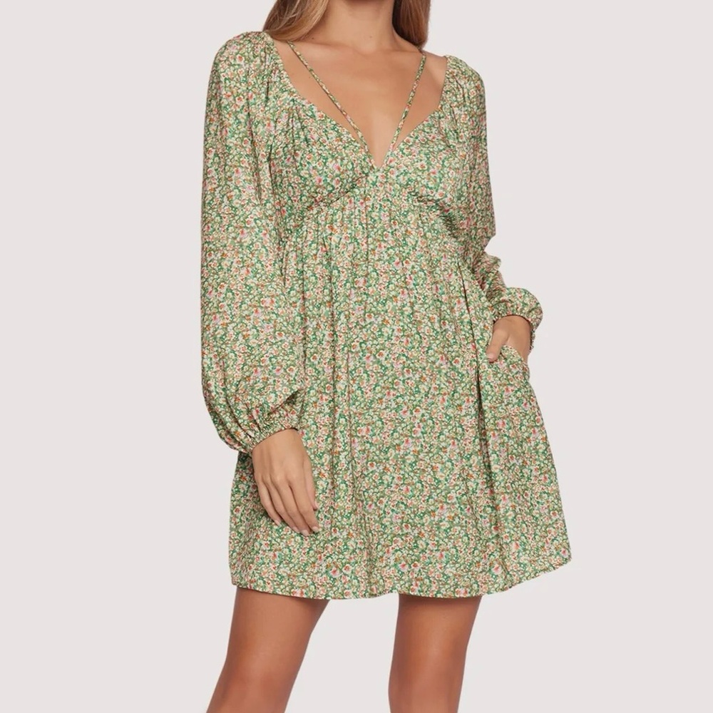 Lost + Wander Wild Poppies Mini Dress XS